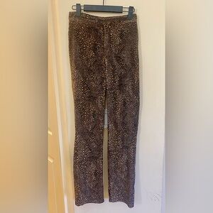 Furry Leopard Pants